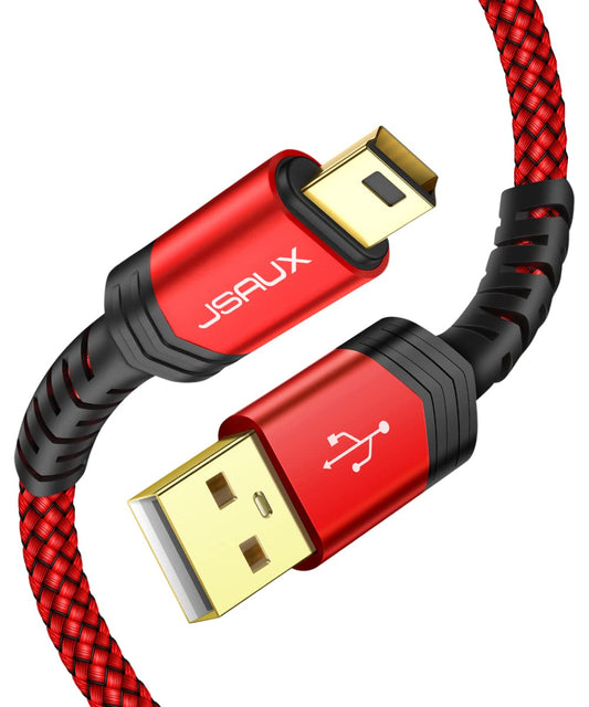Mini USB Cable 2-Pack 3.3ft and 6.6ft braided cords