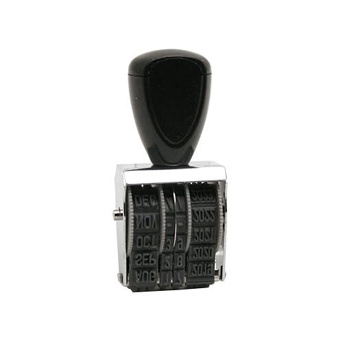 Traditional Rubber Date Stamp, 1.5 Size, Black