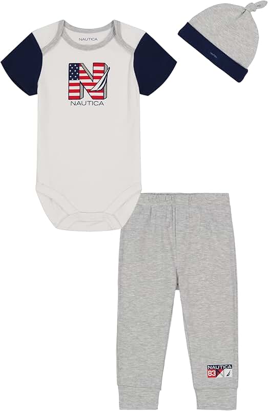 Baby boys' three-piece pant set