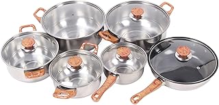 Stainless Steel Pots and Pans Set for Cooking