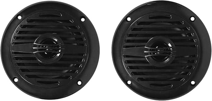 Marine 4-Inch Waterproof Boat Speakers, 200W