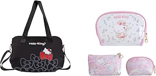 Waterproof Clear Cosmetic Bag with Brush Holder, 3-Pack