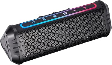Waterproof Bluetooth Motorcycle Handlebar Speakers with RGB Lighting
