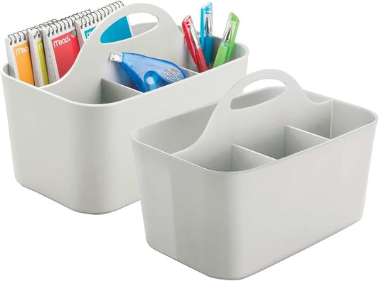 Large Cleaning Caddy Bag with Support Board and Adjustable Strap