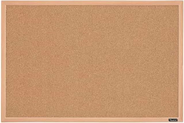 23x35 Inch Framed Cork Bulletin Board