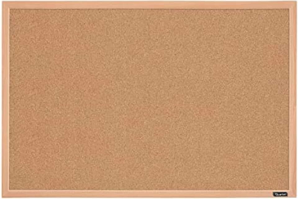 23x35 Inch Framed Cork Bulletin Board