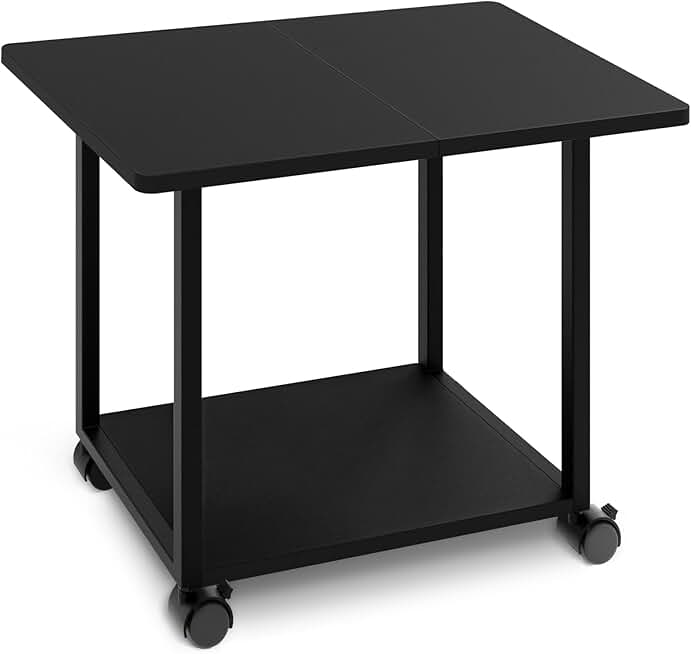 Large Under Desk Printer Stand with Storage Shelf