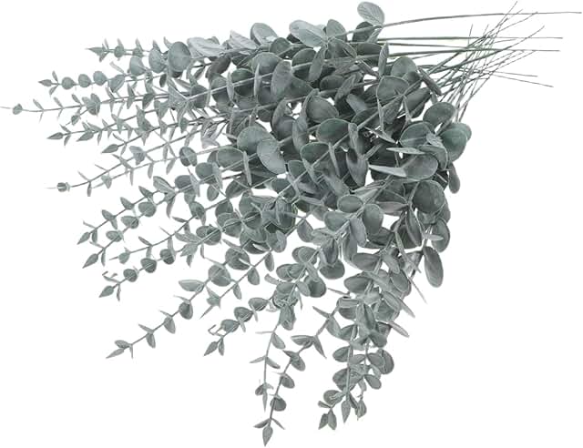 25 Artificial Eucalyptus Stems for Home and Wedding Decor