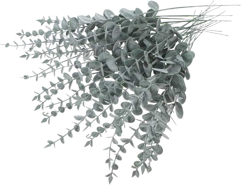 25 Artificial Eucalyptus Stems for Home and Wedding Decor