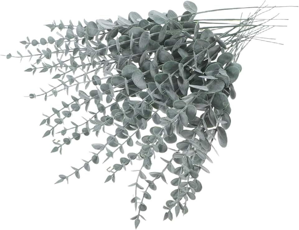 25 Artificial Eucalyptus Stems for Home and Wedding Decor