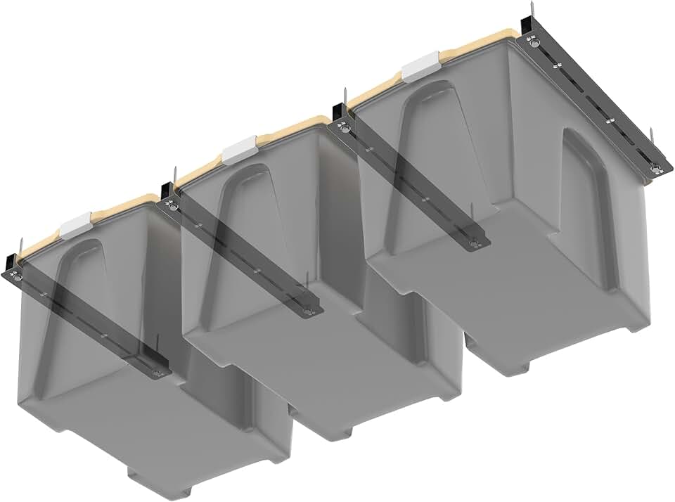 Heavy Duty Ceiling Storage Rails for Garage, 4 Pack