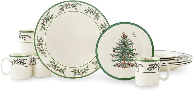 12-Piece Christmas Dinnerware Set for Four