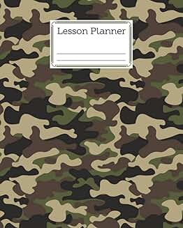 Elementary and high school lesson planner with 121 pages