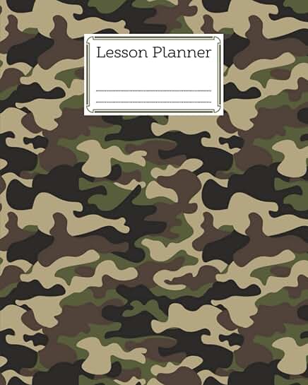 Elementary and high school lesson planner with 121 pages