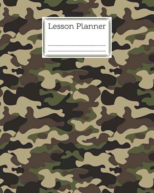 Elementary and high school lesson planner with 121 pages