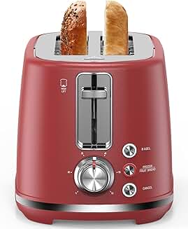 2-Slice Toaster with Wide Slots and Adjustable Browning
