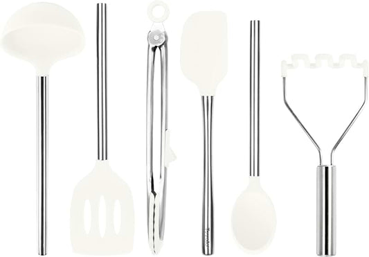 Stainless Steel Kitchen Utensil Set with Turner and Spatula