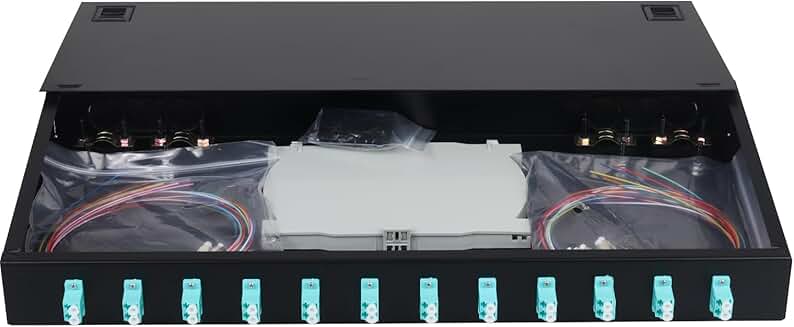 12-Port Duplex Fiber Enclosure with Splice Trays