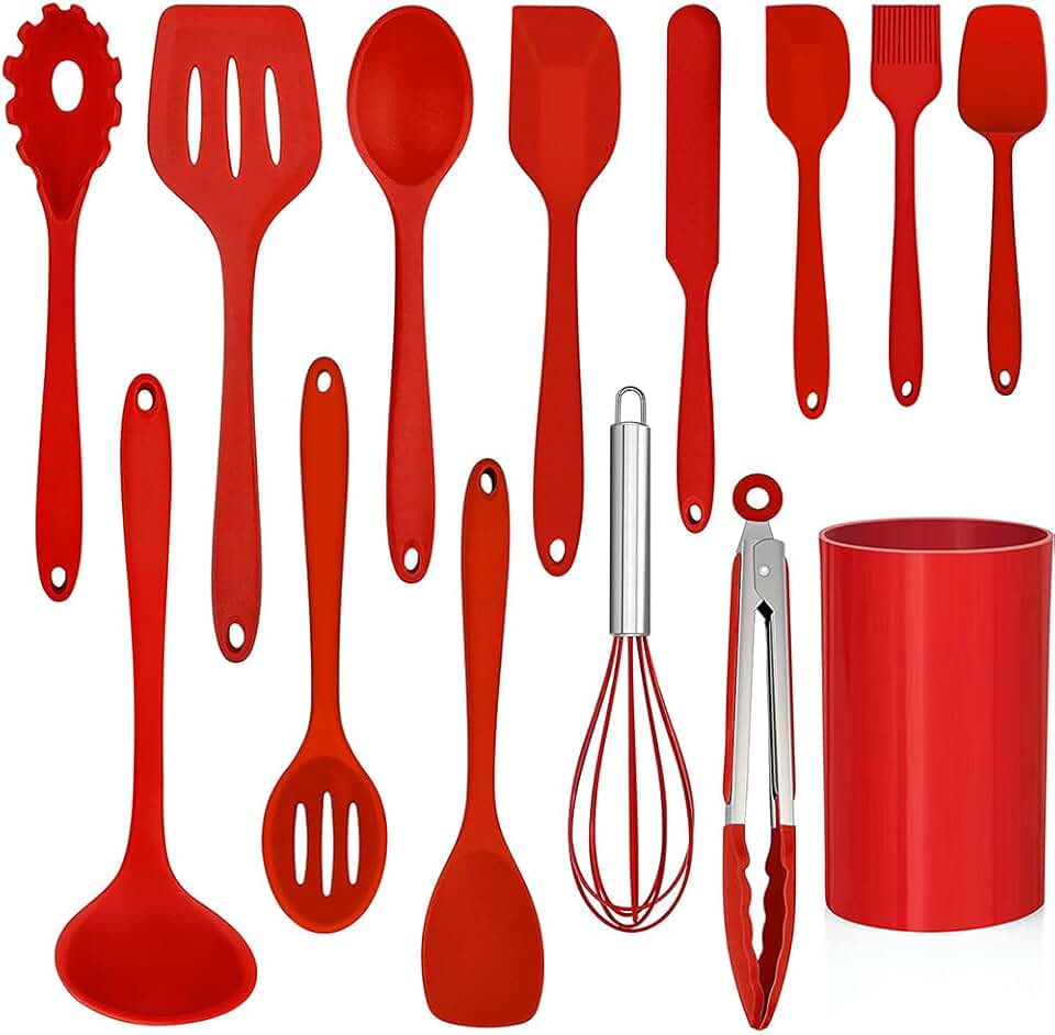 14-Piece Heat-Resistant Silicone Cooking Utensils Set