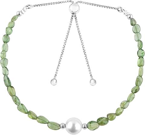 Plain Natural Gemstone Beads Bracelet