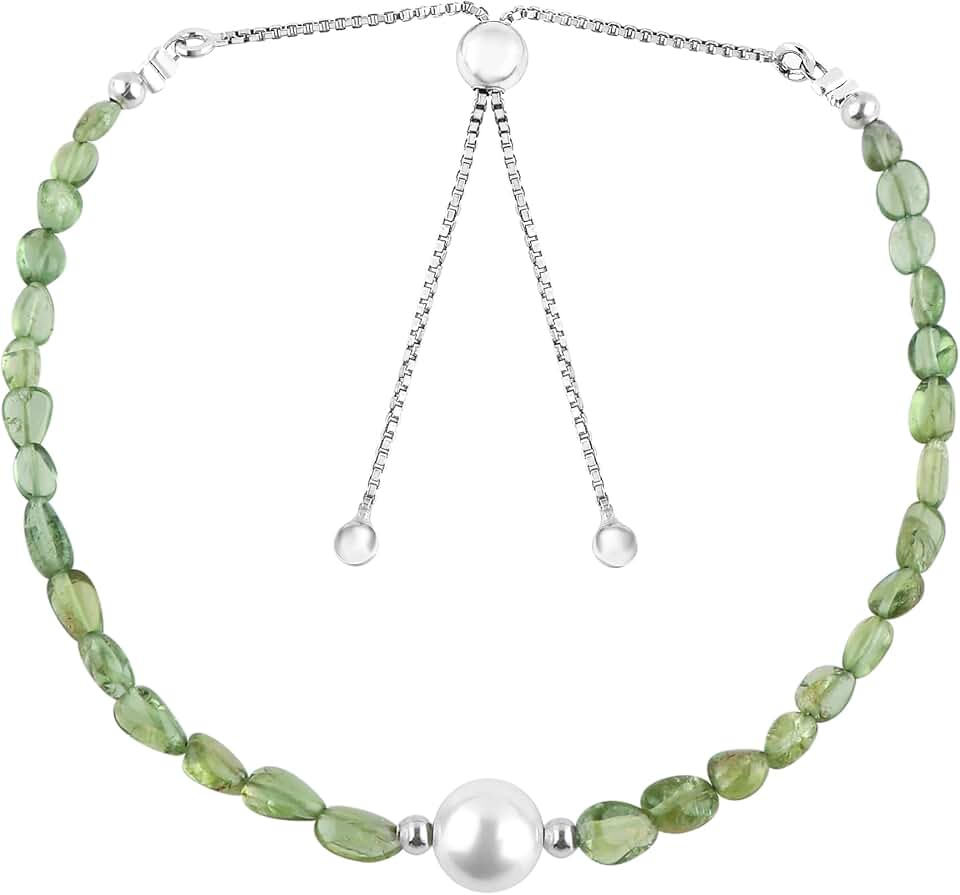 Plain Natural Gemstone Beads Bracelet