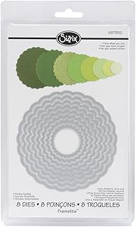 Set of 8 circle and scallop dies