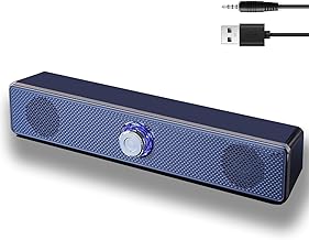 Wired USB Computer Speakers with Stereo Sound