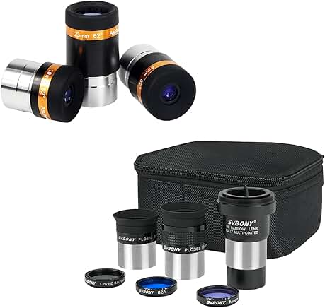 7-Piece Telescope Accessory Kit with Eyepieces and Filters