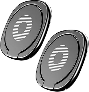 Glossy Rounded Edges Phone Ring Holder Stand, 360° Rotation