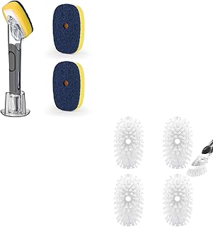 Dish Brush with Soap Dispenser and Refills