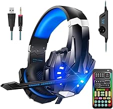 Gaming Voice Changer Headset with Mic and LED Light