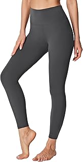 Soft high-waisted leggings with pocket for women