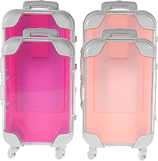 4-Piece Fake Eyelash Storage Cases for Travel