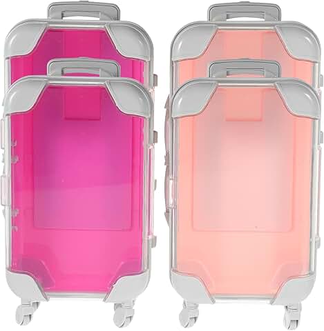 4-Piece Fake Eyelash Storage Cases for Travel