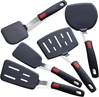 Silicone Spatula Set, 5-Piece, Heat Resistant, Dishwasher Safe