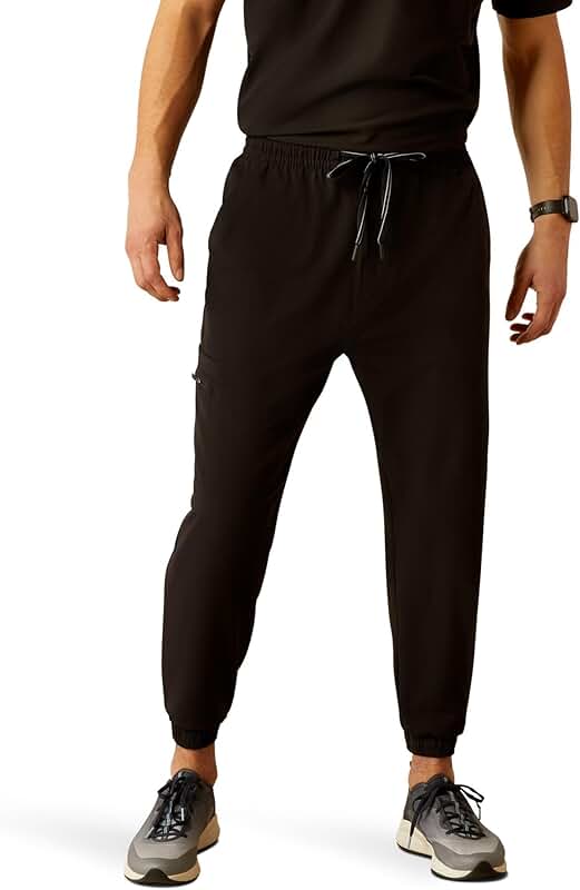 Men's Cargo Stretch Jogger Scrub Pants