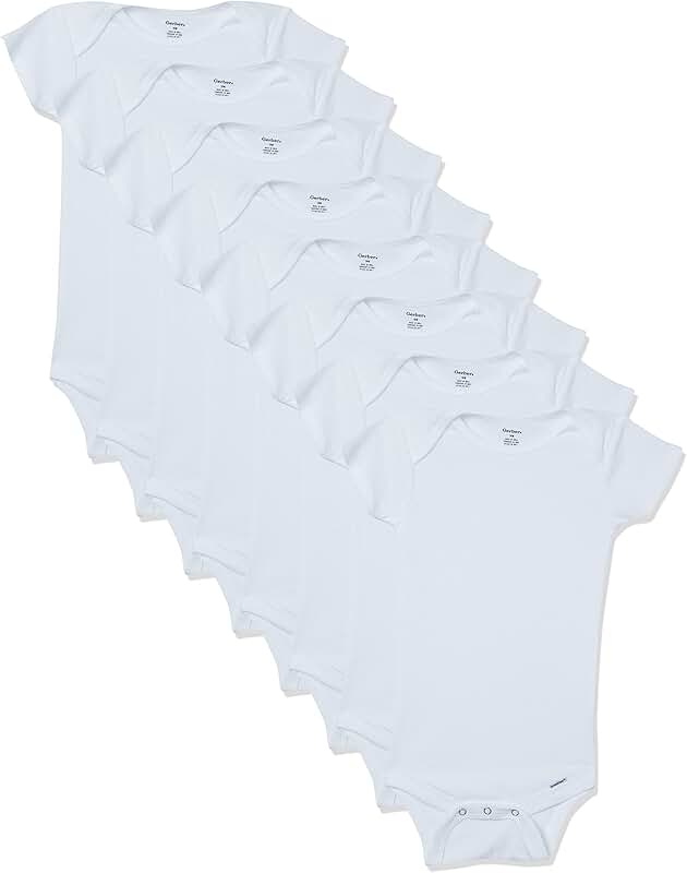 8-Pack Unisex Baby Short Sleeve Bodysuits
