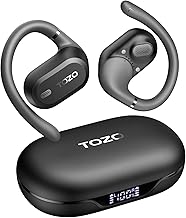 Open Ear Bluetooth Headphones with Adjustable Hooks and Digital Display