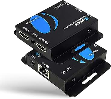 4K HDMI Extender Over Ethernet, 164 Feet, IR, Loop Out