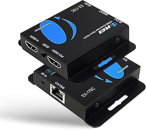4K HDMI Extender Over Ethernet, 164 Feet, IR, Loop Out