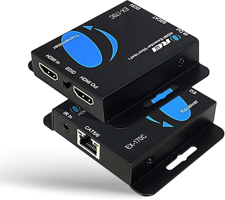 4K HDMI Extender Over Ethernet, 164 Feet, IR, Loop Out