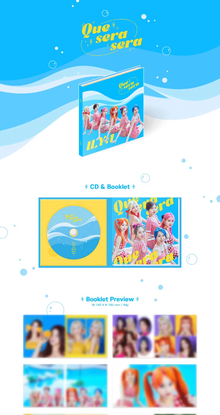 ILY:1 QUE SERA SERA 2nd Single Album CD+44p Booklet+1p Mini Postcard+1p PhotoCard+Tracking Sealed