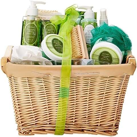 Large Green Tea and Melon Bath Gift Set