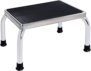 Heavy-Duty Steel Foot Step Stool with Anti-Skid Platform