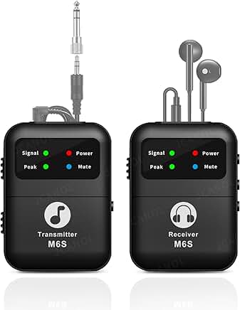 Wireless In-Ear Monitor System with Beltpack, 164ft Range