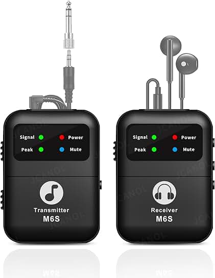 Wireless In-Ear Monitor System with Beltpack, 164ft Range