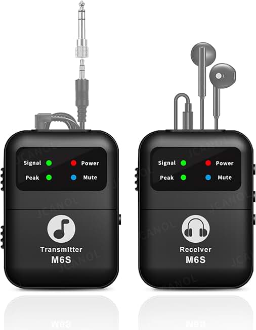 Wireless In-Ear Monitor System with Beltpack, 164ft Range