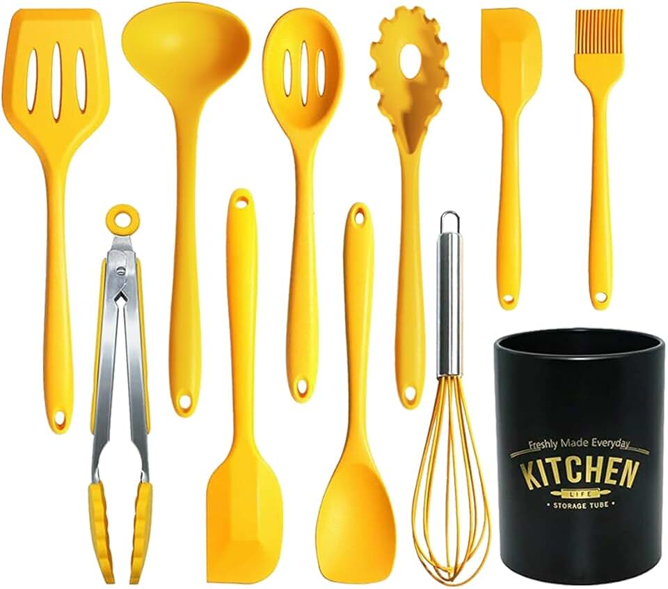 11-Piece Silicone Cooking Utensil Set for Kitchen