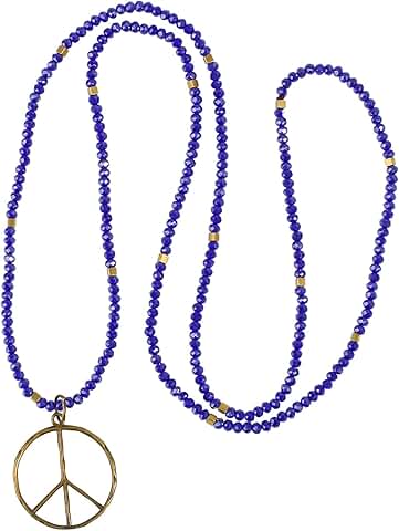 Silver Classic Peace Logo Pendant Necklace for Women