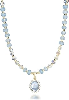 Natural Gemstone Beaded Choker Necklace for Women